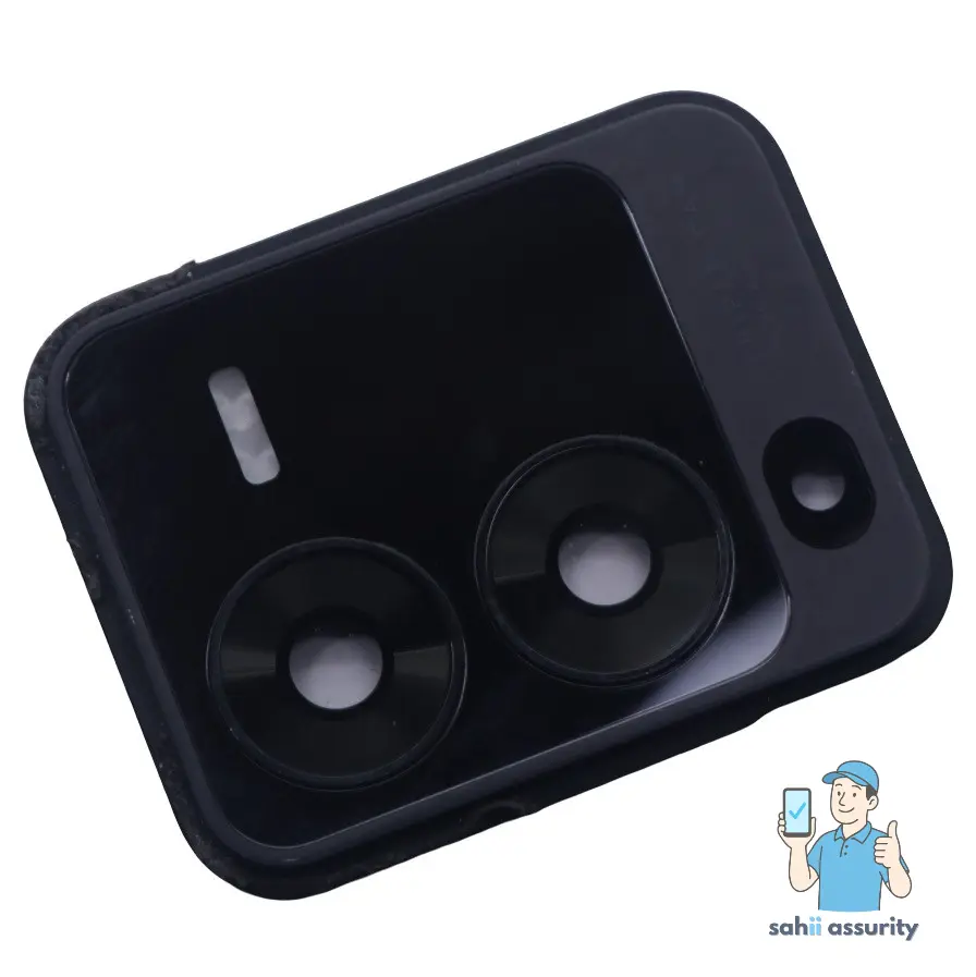 Camera Lens Glass with Frame for Vivo V25 Pro Black